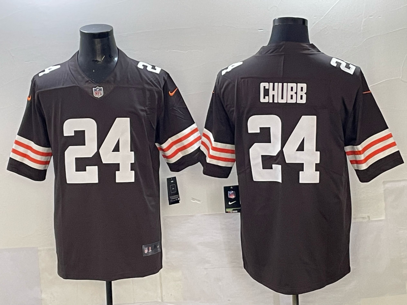 Men 2025 Cleveland Browns #24 Chubb brown Nike Limited NFL Jersey 001->cleveland browns->NFL Jersey